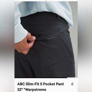 Lululemon slim fit pant.  In excellent condition.